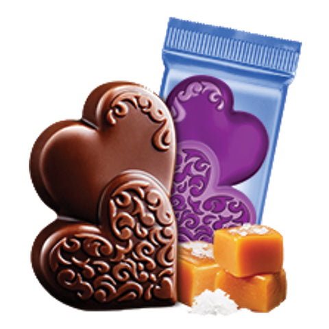 NEW Ghirardelli Dark Chocolate Salted Caramel Valentines Heart Chocolate