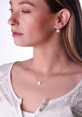 silver opal earrings