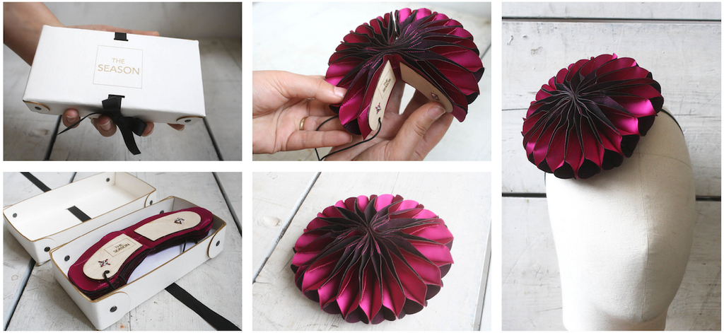 Hats that fold and unfold by The Season Hats London Milliners