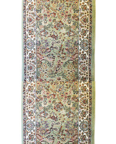 Bostan 70 Green - Hallway Runner