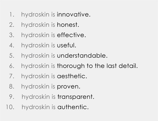 HydroSkinCare Manifesto Text Post