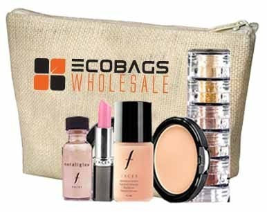 Reusable Jute Cosmetic Bag With Your Logo J27