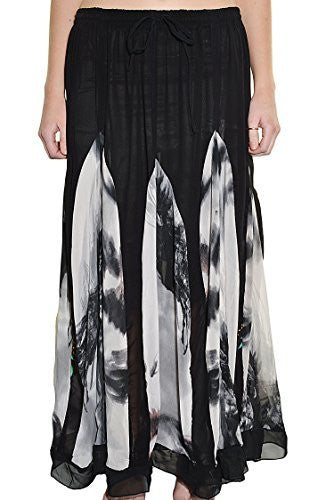 Highness NYC Chiffon Godet Long Skirt,Skirts,Highness NYC - Discount Divas