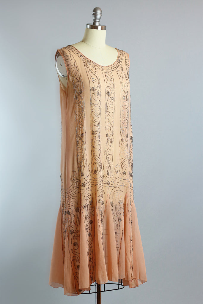 1920s chiffon dress