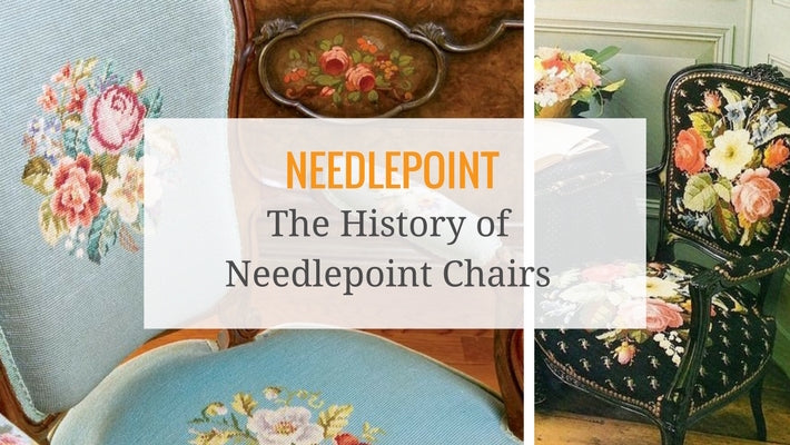 Vintage Petite Needle Point Chair