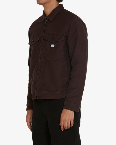 Moleskin Work Jacket - Choc Brown -