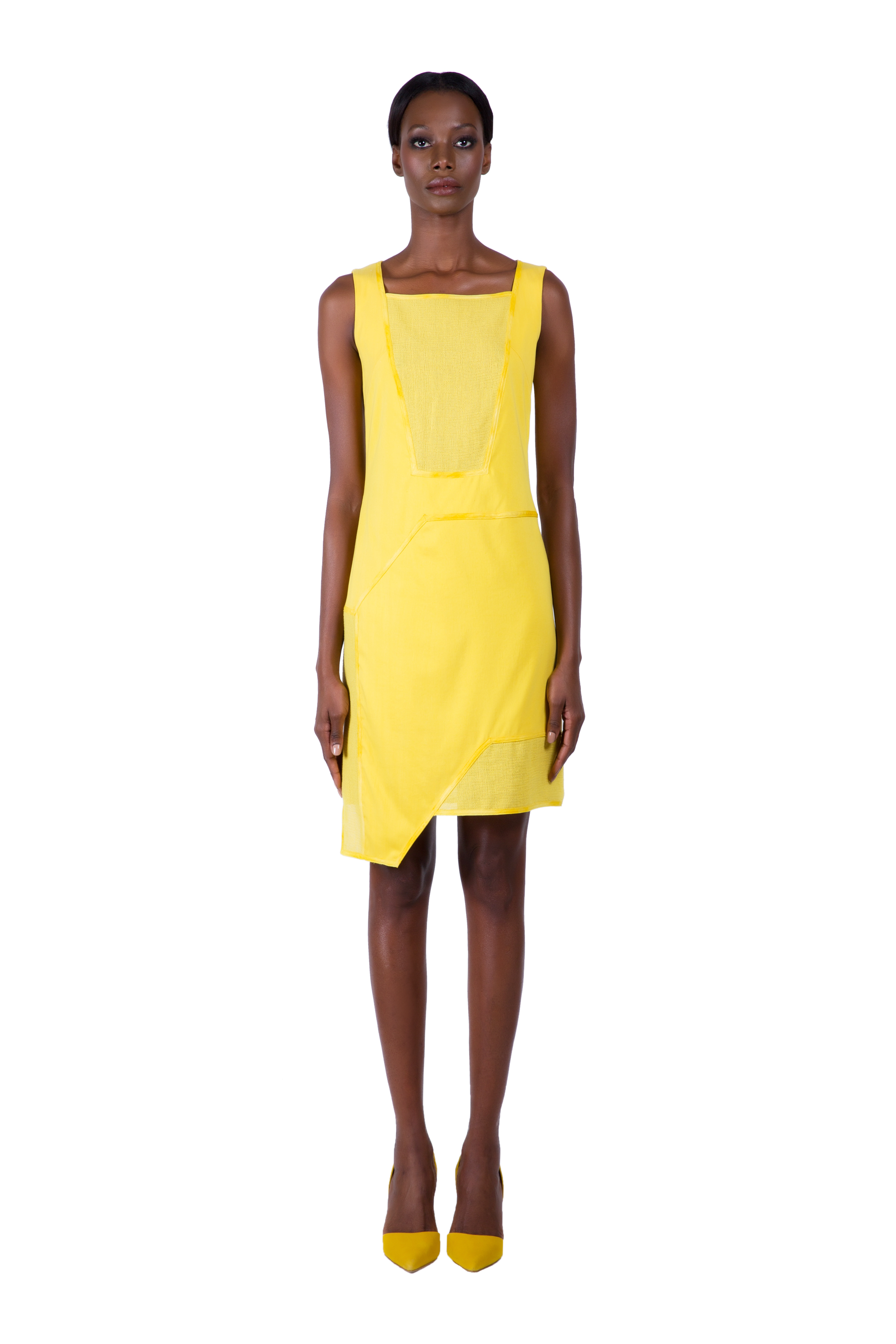 KARIGAM CITRINE ANGLE DRESS