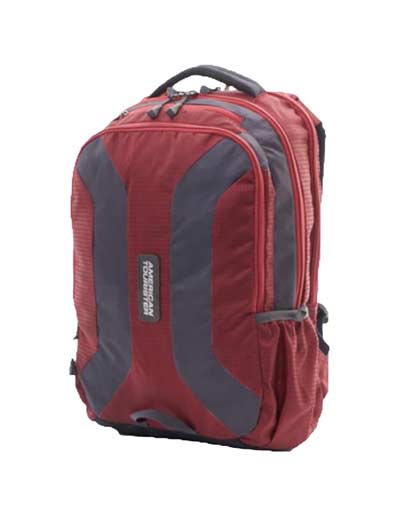 american tourister red backpack