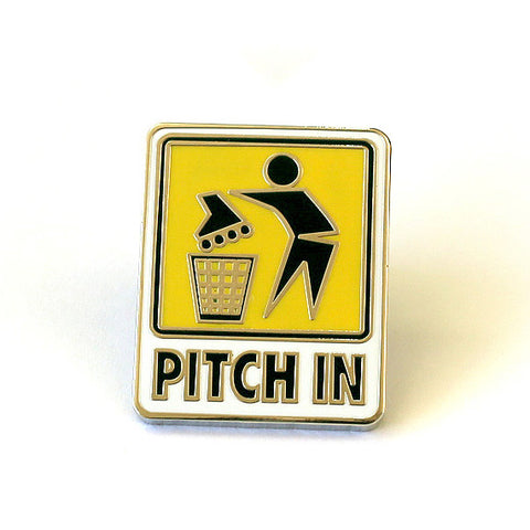Pitch In <br> Filmbot Griptape X Pindejo X Sonic Skateboards Homage pin.