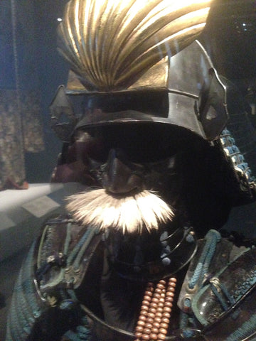 antique samurai armour mask