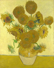 Peinture de Vincent van Gogh avec différentes teintes jaunes