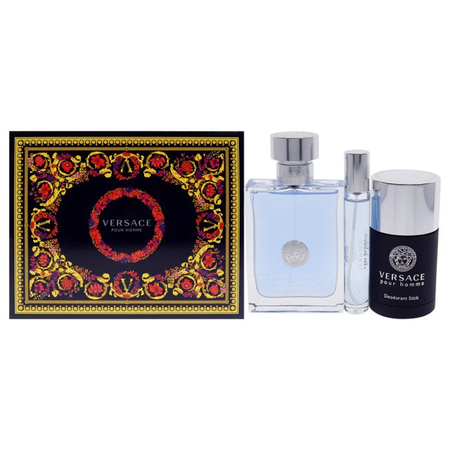 deed het hefboom T Versace Pour Homme by Versace for Men - 3 Pc Gift Set – Fragrance Outlet