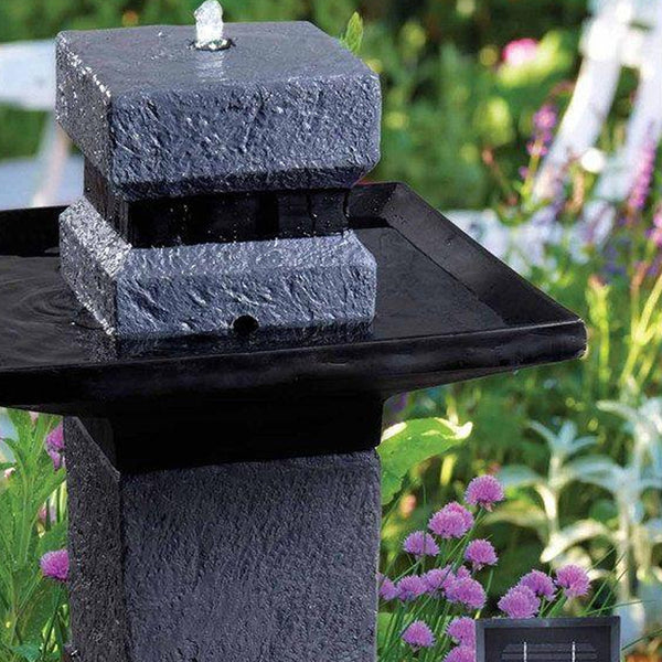 Monolith Outdoor Solar Fountain