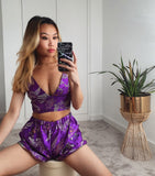 Purple Dragon ananacatering handmade triangle bralet  - ananacatering - ananacateringLithuania - Handmade luxury dragon satin chinese unique womens clothing lace mesh prom dress festival crop top sequin bodychain dolls kill depop shopify silkfred chelsea pearl li bralet lili pearl