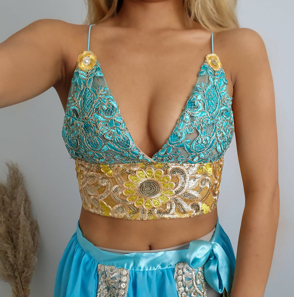 Jasmine 5.0 ananacatering halloween costume triangle bra 3 piece co ord set  - ananacatering - ananacateringLithuania - Handmade luxury dragon satin chinese unique womens clothing lace mesh prom dress festival crop top sequin bodychain dolls kill depop shopify silkfred chelsea pearl li bralet lili pearl