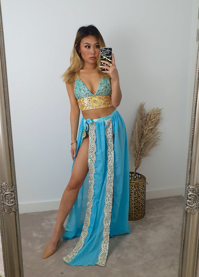 Jasmine 5.0 ananacatering halloween costume triangle bra 3 piece co ord set  - ananacatering - ananacateringLithuania - Handmade luxury dragon satin chinese unique womens clothing lace mesh prom dress festival crop top sequin bodychain dolls kill depop shopify silkfred chelsea pearl li bralet lili pearl