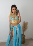 Jasmine 5.0 ananacatering halloween costume triangle bra 3 piece co ord set  - ananacatering - ananacateringLithuania - Handmade luxury dragon satin chinese unique womens clothing lace mesh prom dress festival crop top sequin bodychain dolls kill depop shopify silkfred chelsea pearl li bralet lili pearl