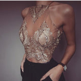Bronzette ananacatering handmade lace bralet  - ananacatering - ananacateringLithuania - Handmade luxury dragon satin chinese unique womens clothing lace mesh prom dress festival crop top sequin bodychain dolls kill depop shopify silkfred chelsea pearl li bralet lili pearl