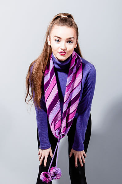 Tilt Infinity Scarf - Blackberry & Lavender