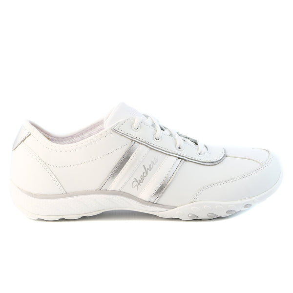 skechers breathe easy white