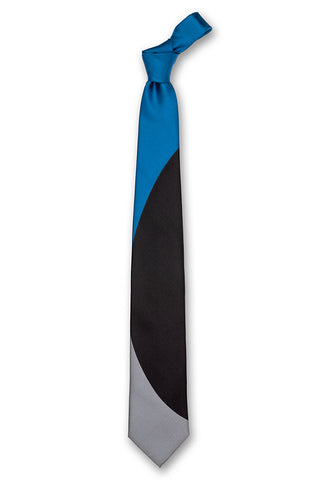 Lesovs Blue Black and Gray Eclipse Tie