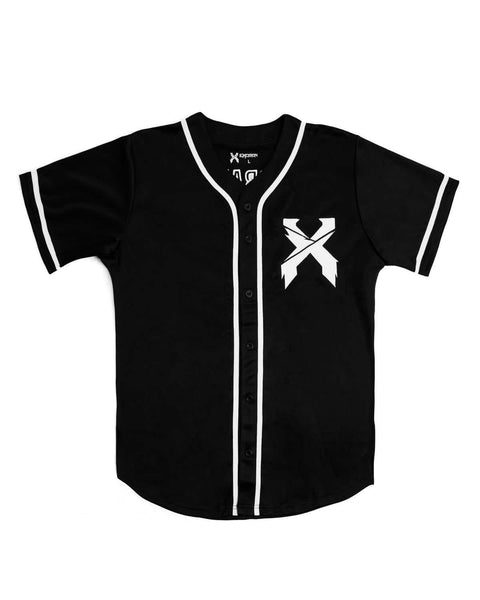 Excision Baseball Jersey - Black/White