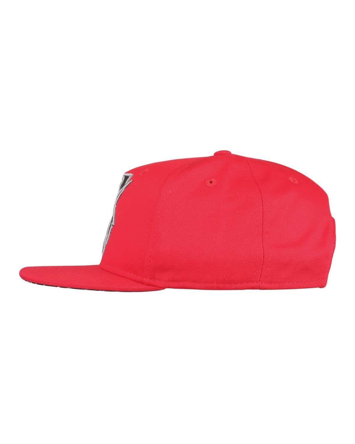 Excision 'Sliced' Logo Snapback Hat - Red/Black/Silver