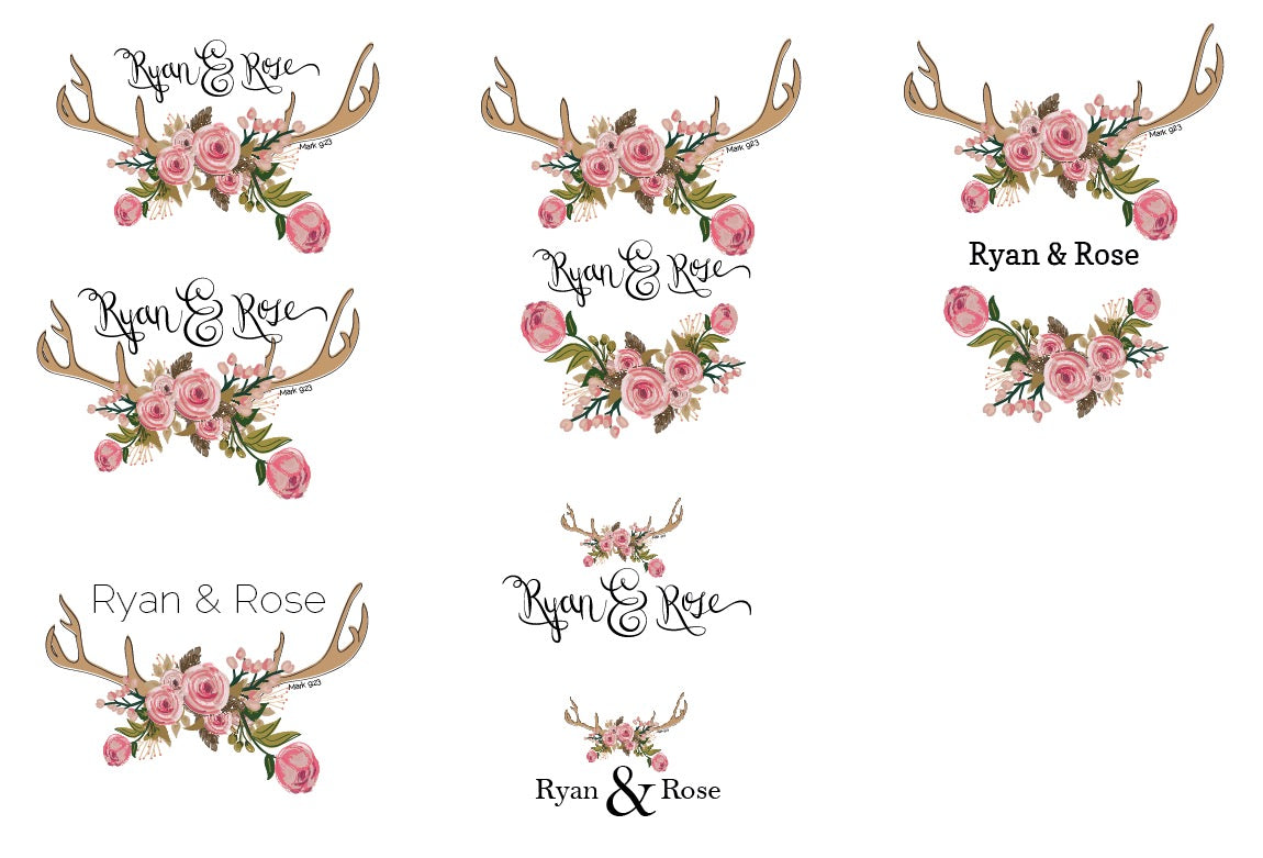 original ryan and rose logo designs