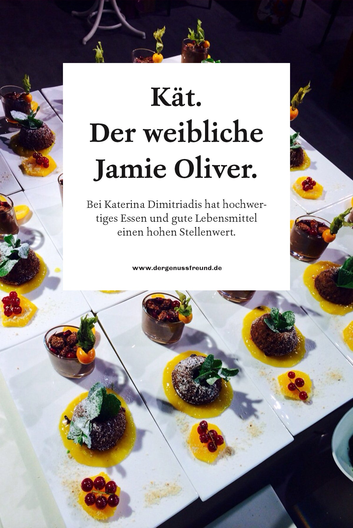 KTS Start Up Küche – Der Genussfreund Katerina Dimitriadis Kurz KT Die weibliche deutsch griechische Antwort auf Jamie Oliver würde ich sagen
