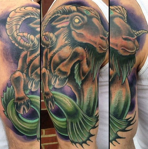 Cool Capricorn Tattoos for December | Buy consumable tattoo supplies o –  magnumtattoosupplies