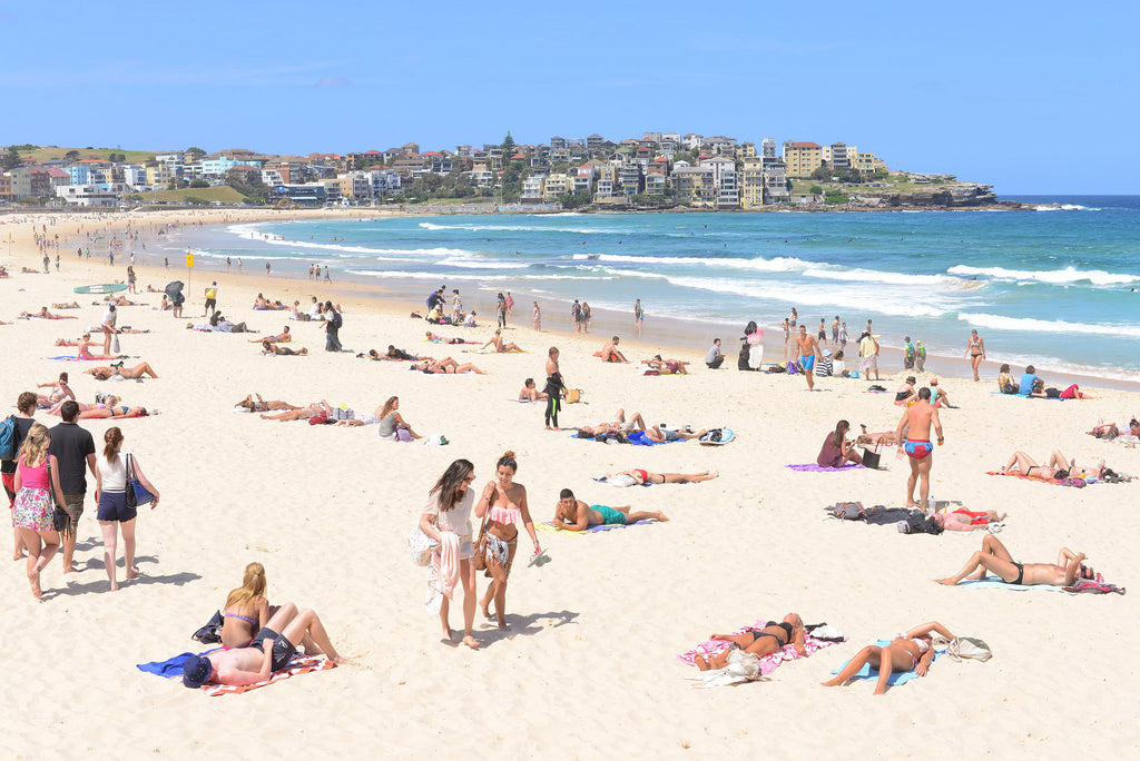 Sorbet beach towel at Bondi beach