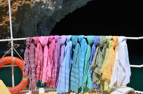 Colourful Sorbet holiday hammam towels