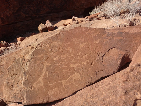 Ancient rock carvings at Twyfelfontein