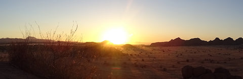 Beautiful Namibian sunset