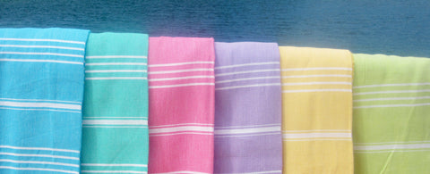 Mouth-watering Sorbet hammam towel colours