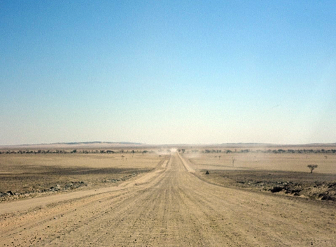 Driving in the desert