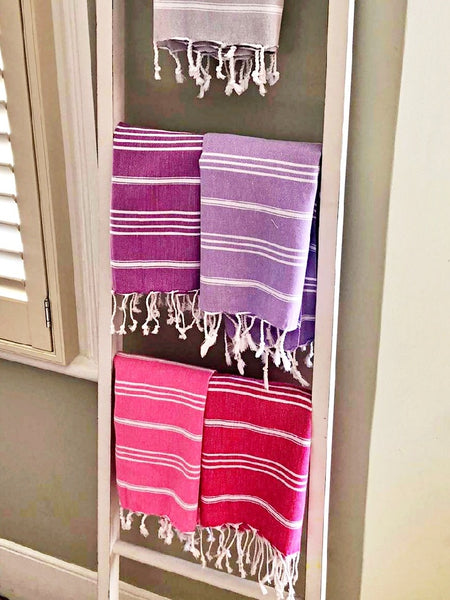 Hammam towels in the bathroom