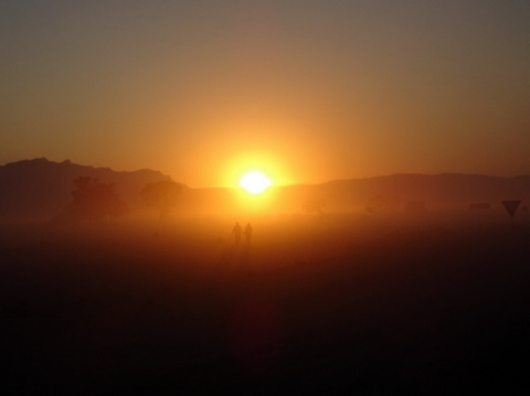 Sunrise in Namibia