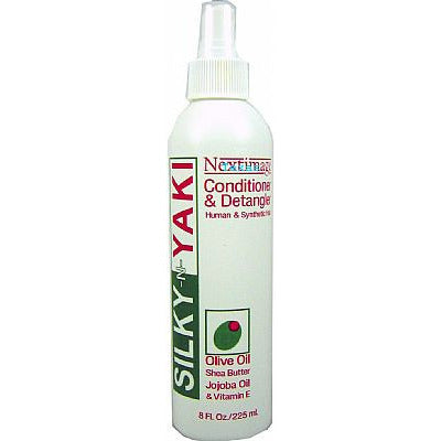 Next Image SILKY N YAKI Conditioner & Detangler - 8oz spray - TexasBeautySupplies