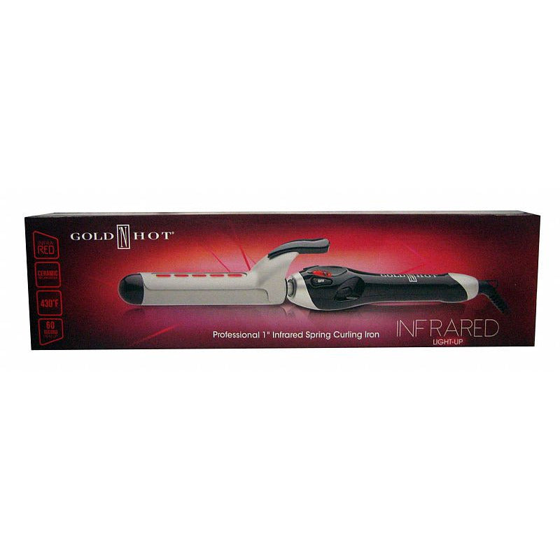 Goldn Hot Professional 1inch Infrared Spring Curling Iron - GH3115 - TexasBeautySupplies