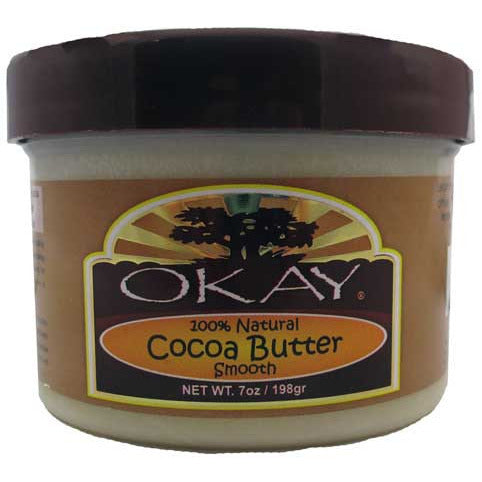 Okay Cocoa Butter Smooth 100% natural - 7oz jar - TexasBeautySupplies