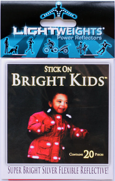 20-Piece Lightweights Bright Kids Power Reflectors for Clothing