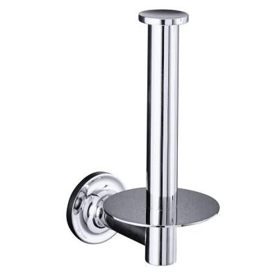 Purist Wall-Mount Single Post Toilet Paper Holder in Polished Chrome