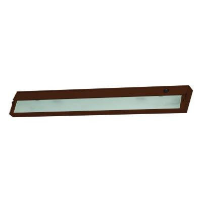 Zeeline 4-Lamp Xenon Bronze Under Cabinet Light with Diffused Glass