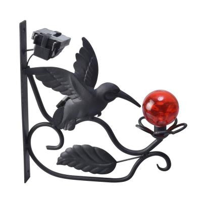 Solar Powered Outdoor LED Hummingbird Plant Light
