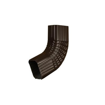 3 in. x 4 in. Musket Brown Aluminum Downspout B Elbow