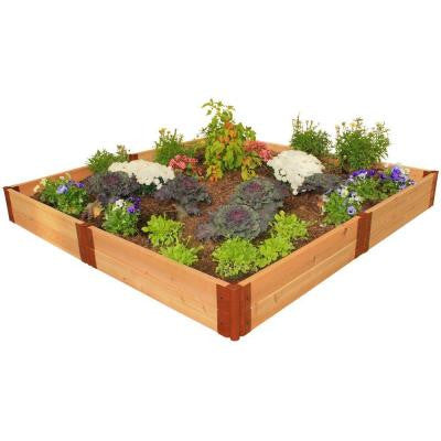 Two Inch Series 8 ft. x 8 ft. x 12 in. Cedar Raised Garden Bed Kit
