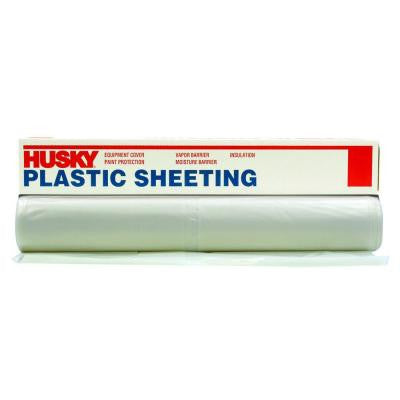 100 ft. x 10 ft. Clear 3-mil. Plastic Sheeting