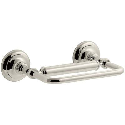 Artifacts Pivoting Double Post Toilet Paper Holder in Vibrant Polished Nickel
