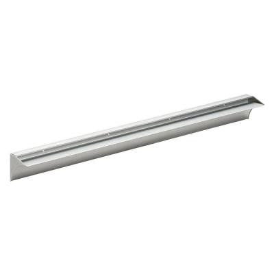 Rail 31-1/2 in. L Shelf Bracket Set in Silver